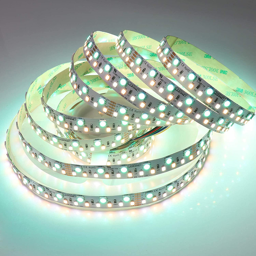 RGBCCT Multi Color LED Lights - 24V RGB+WW+DW LED - 14mm 180LEDs/m High Density RGBCCT Multi Color LED Lights - 24V RGB+WW+DW LED - 14mm 180LEDs/m High Density